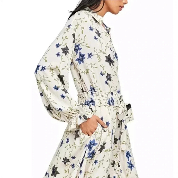 FREE PEOPLE | Lighten Up Tea Combo Floral Print Mini Shift Dress Size M - Picture 4 of 12